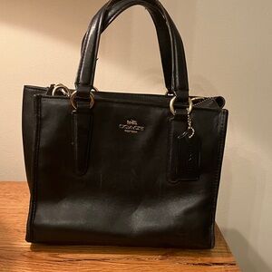 Coach Black Leather Satchel